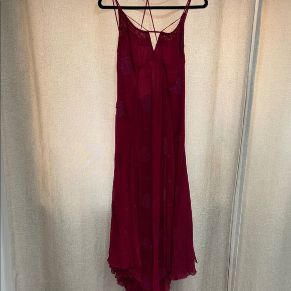 Free People Strappy Burgundy Dress - Picture 5 of 13